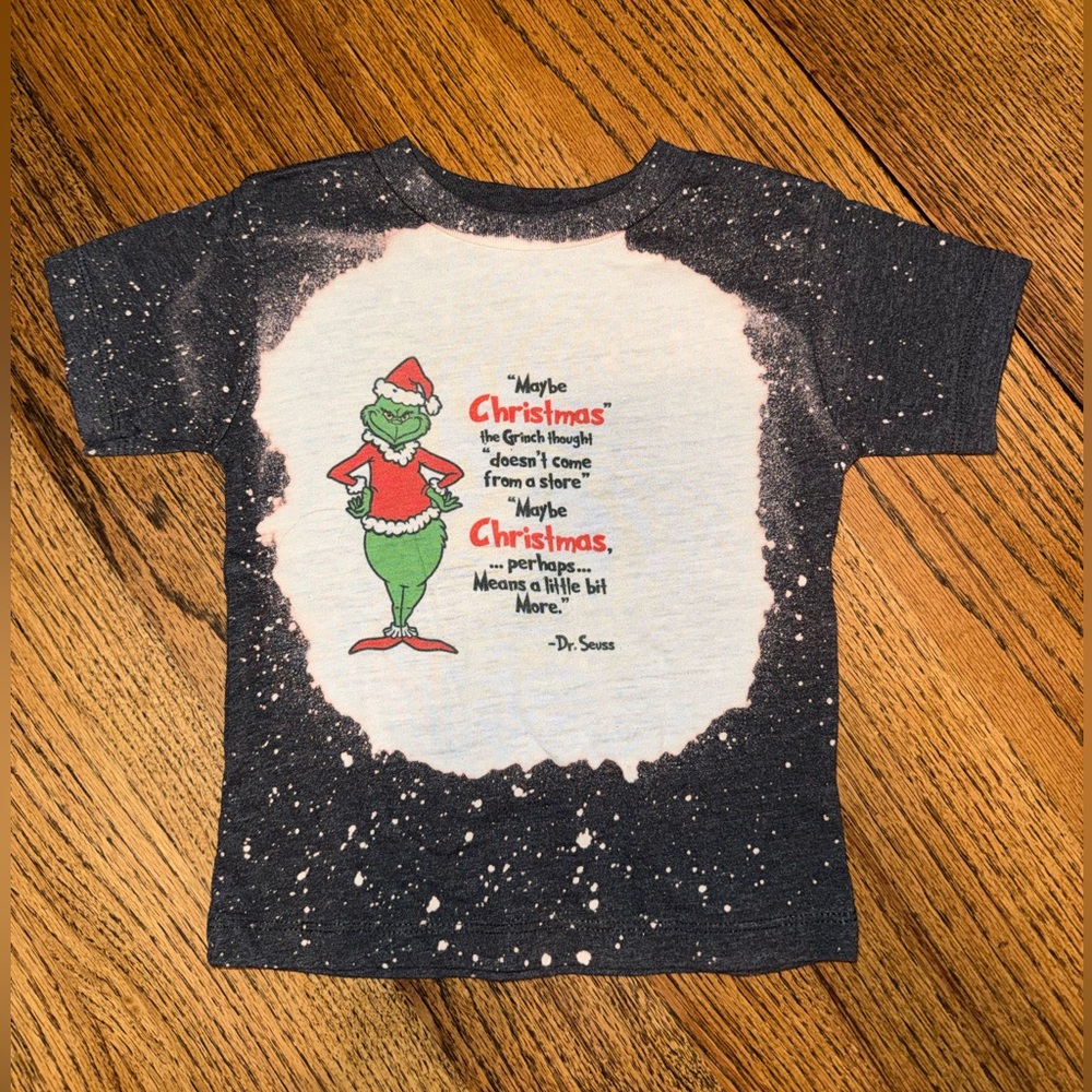 Grinch Kids T-Shirt 2T - Black and White Christmas Holiday Dr.Seuss